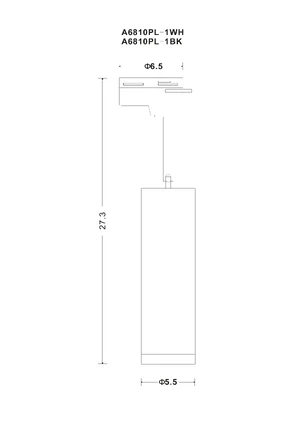 Трековый светильник Arte Lamp HUBBLE A6811PL-1BK